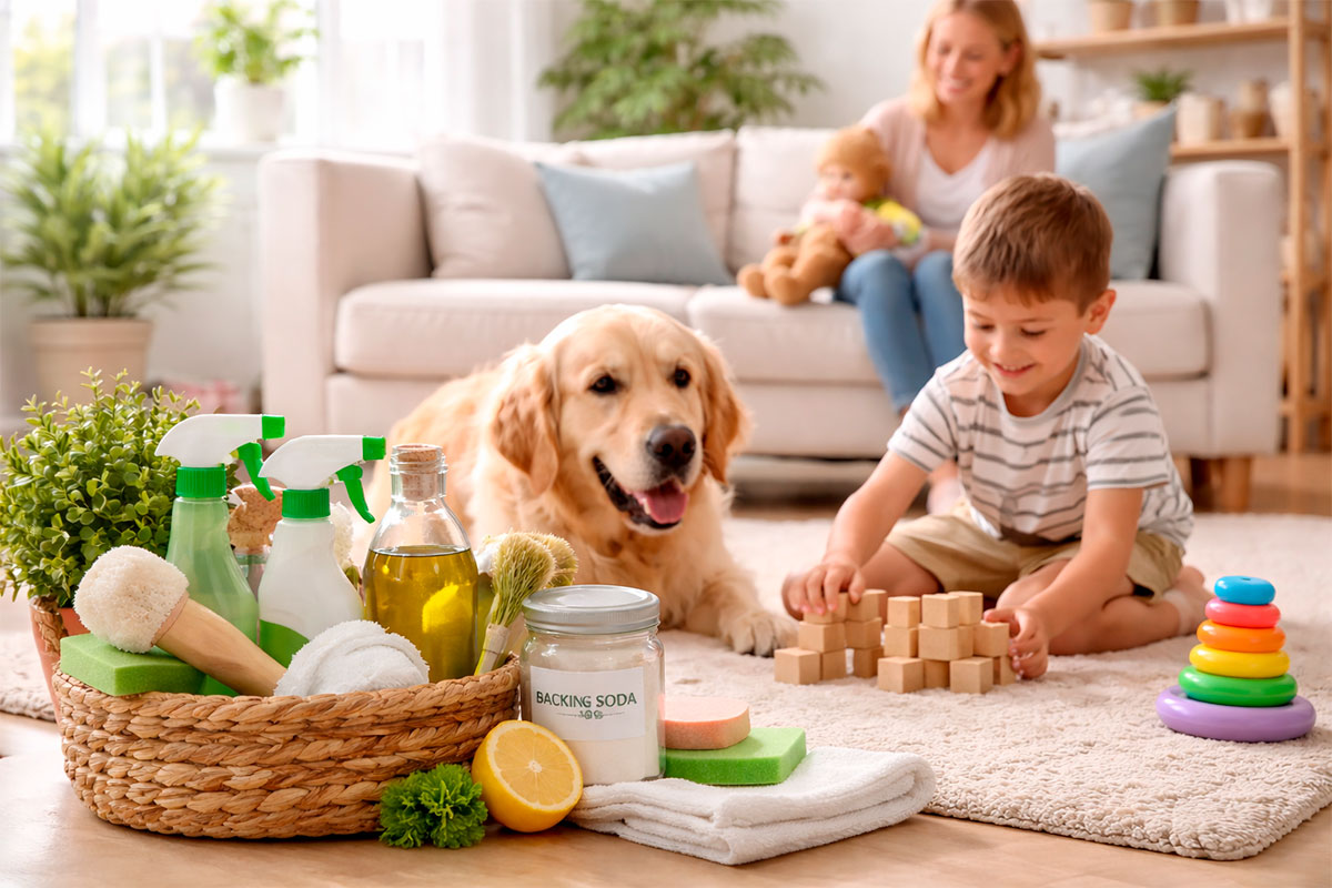 safe cleaning for pets and children