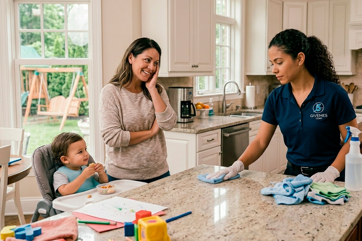 Essential cleaning help for busy parents handling daily mess