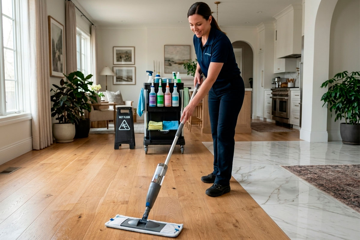 spotless floor cleaning