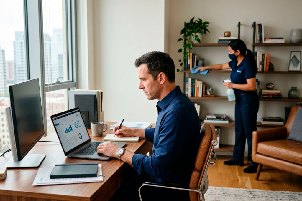 Hire a cleaner to save time