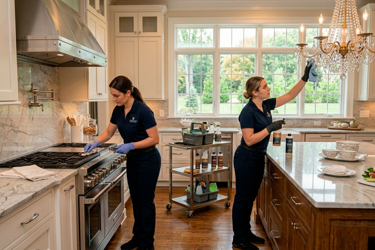 deep clean before hosting visitors