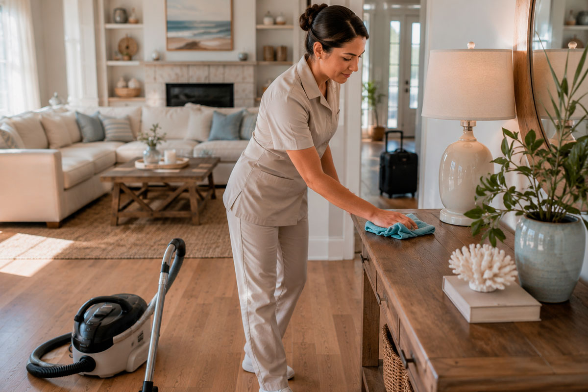 Professional deep cleaning after a family vacation in Monmouth County, NJ
