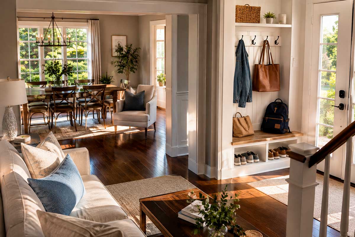 Freshly reset Monmouth County home ready for the fall routine