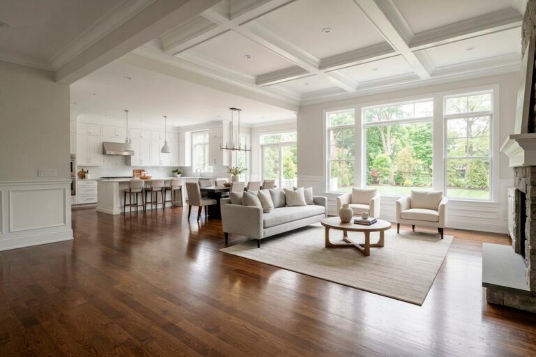Clean home interior prepared for professional listing photos