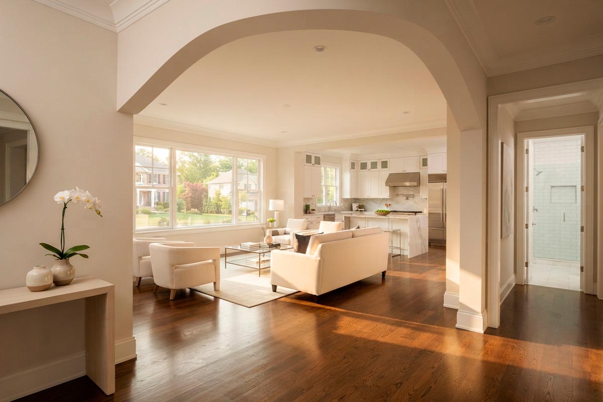 Clean welcoming home prepared for buyer showings